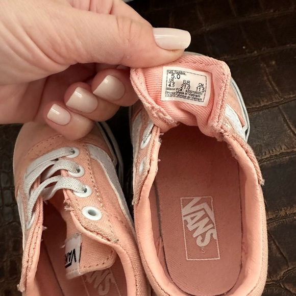 Vans size 5 toddler sneaker shoe girls pink - Picture 7 of 7